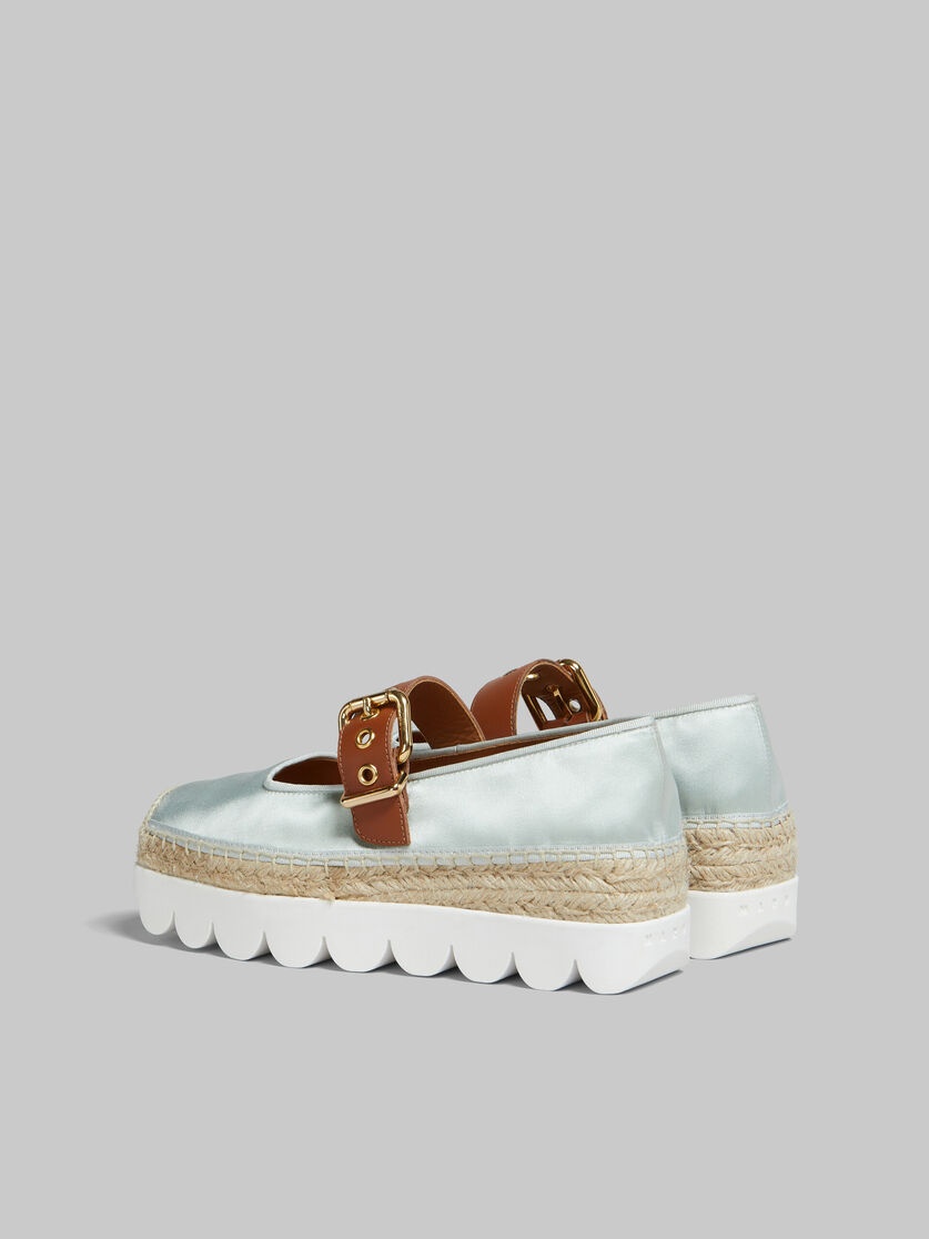 LIGHT BLUE SATIN PETAL ESPADRILLAS - 3