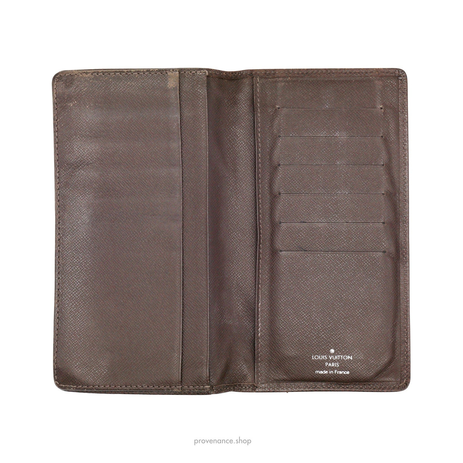 Louis Vuitton Brazza Long Wallet - Grizzli Taiga Leather - 6