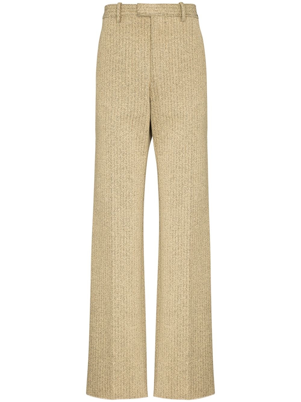 pinstripe tailored trousers - 1