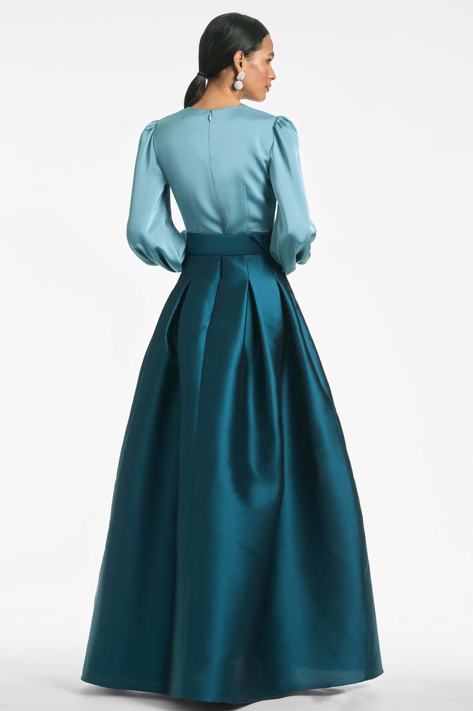 Zoe Gown - Seaglass/Deep Teal - 4