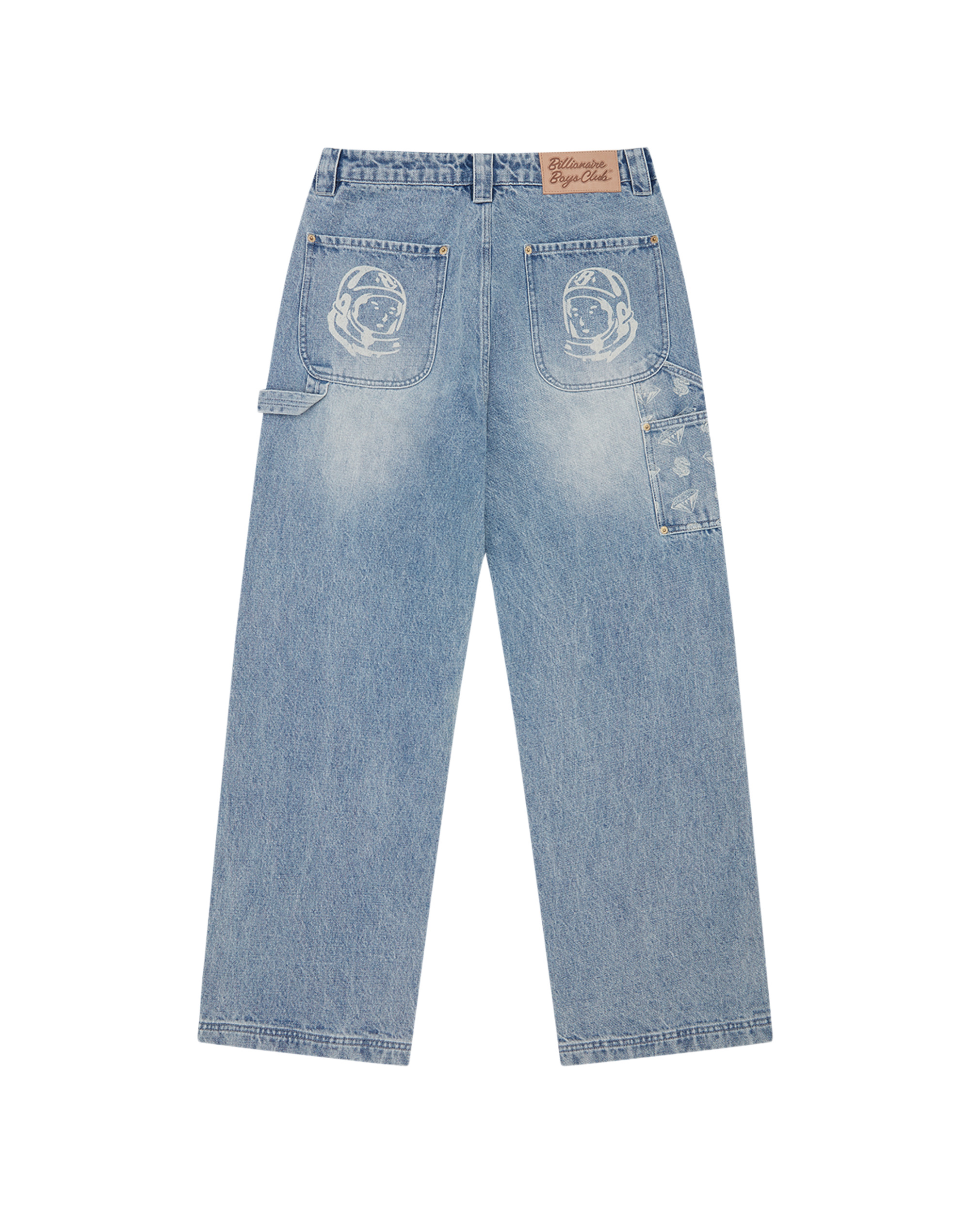 DIAMONDS & DOLLARS DENIM CARPENTER PANT - 4