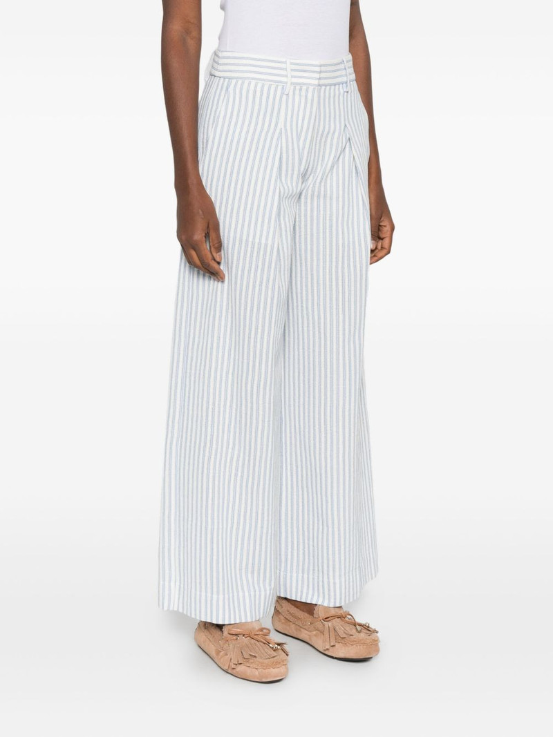 striped pleated trousers 3