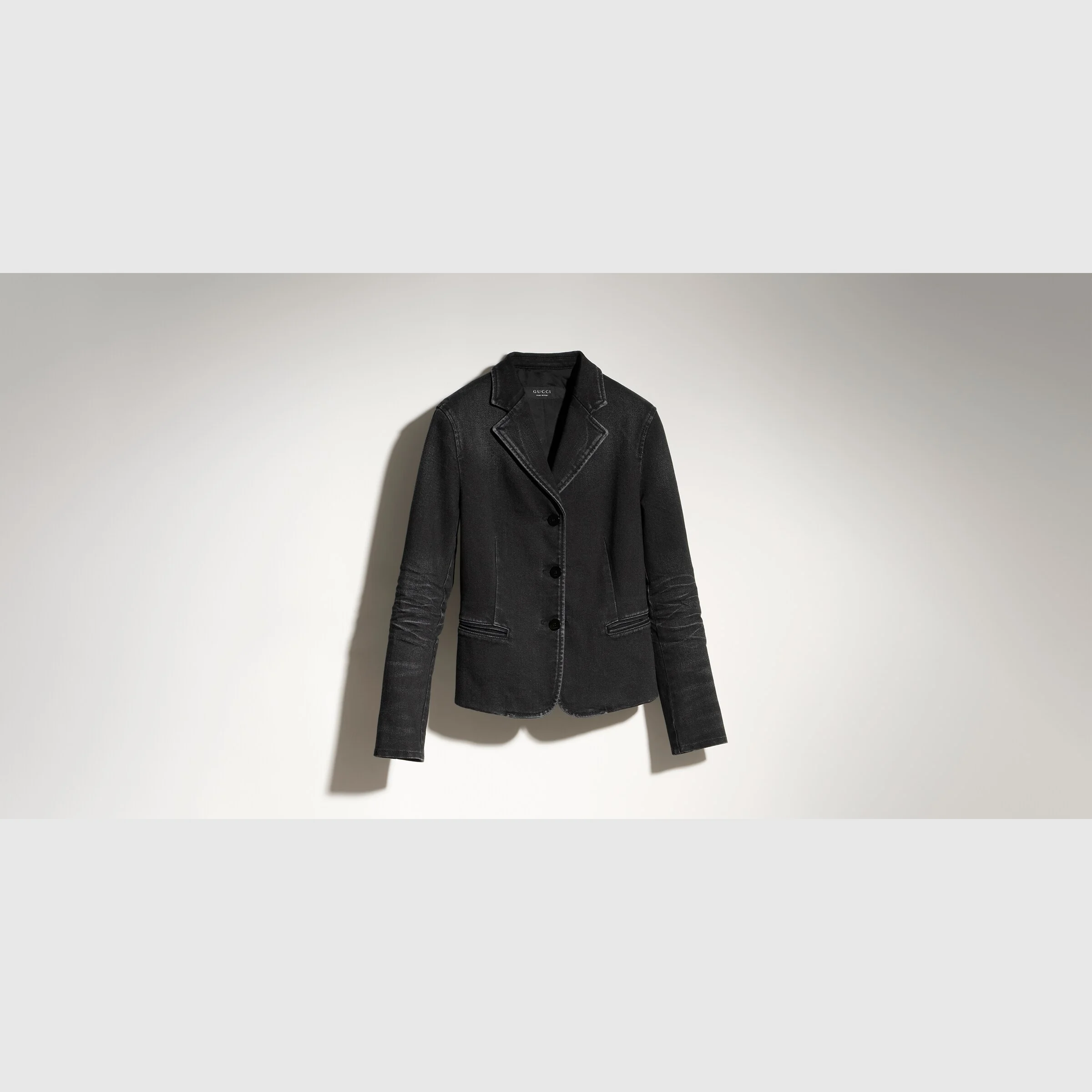 Stretch cotton denim jacket - 1