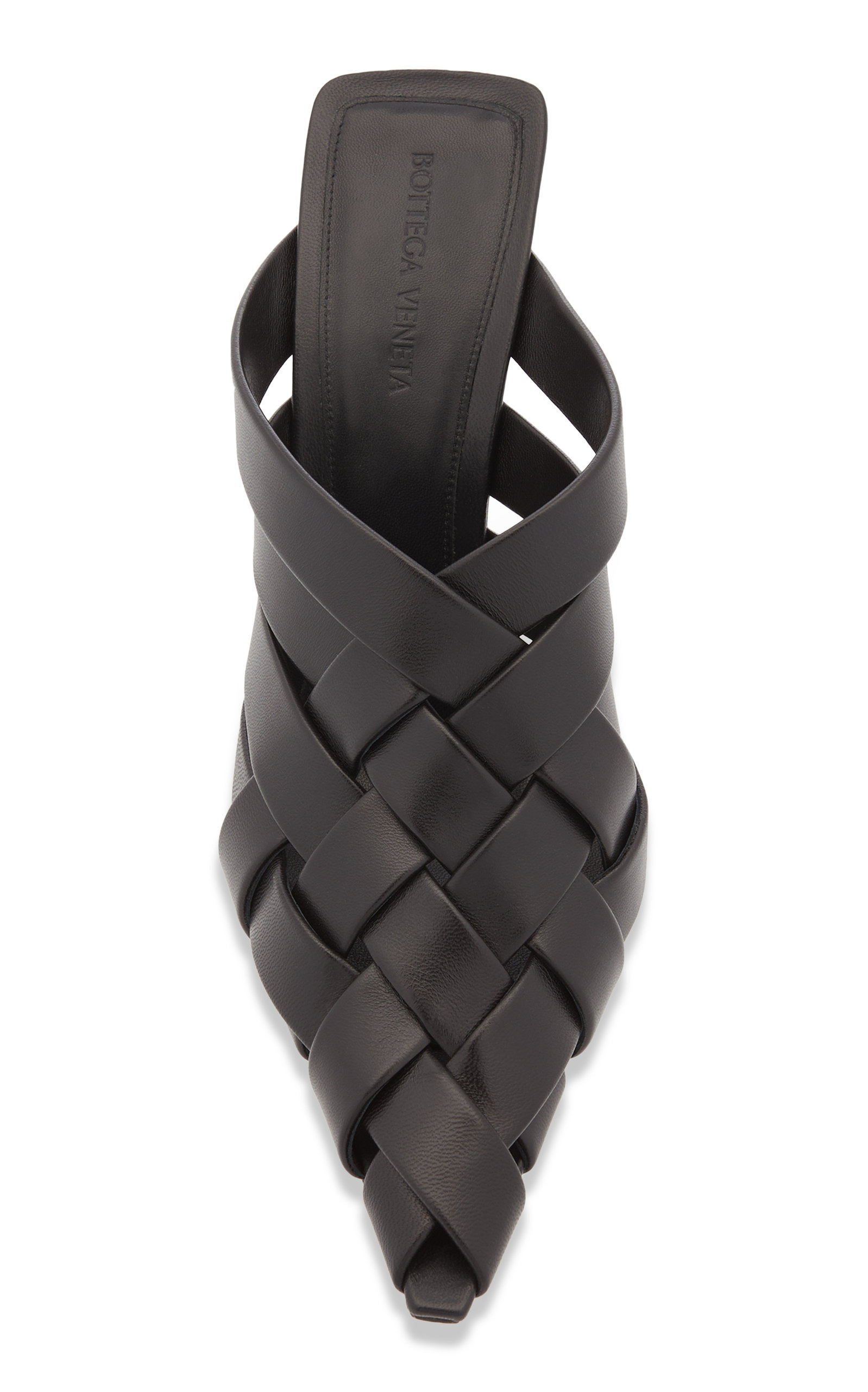 Woven Leather Mules black - 3