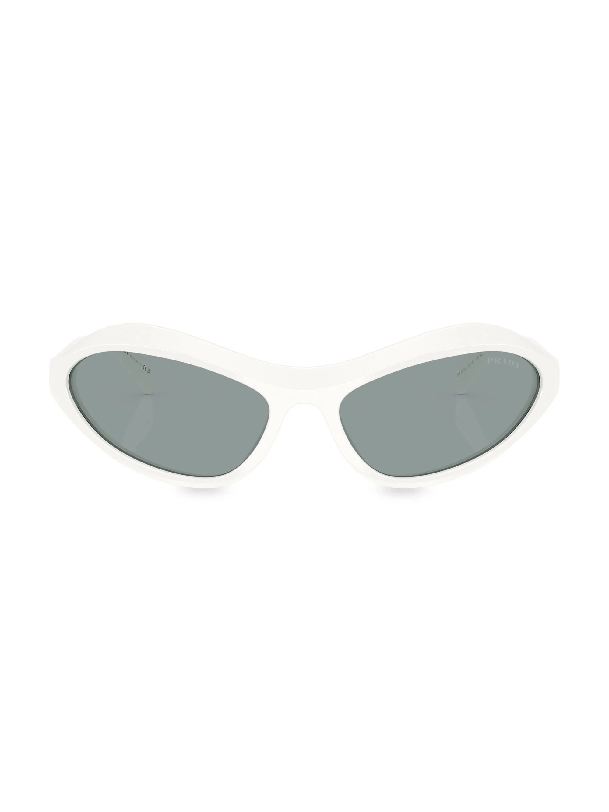 Women's 63MM Wraparound Sunglasses - Greywhite - 1
