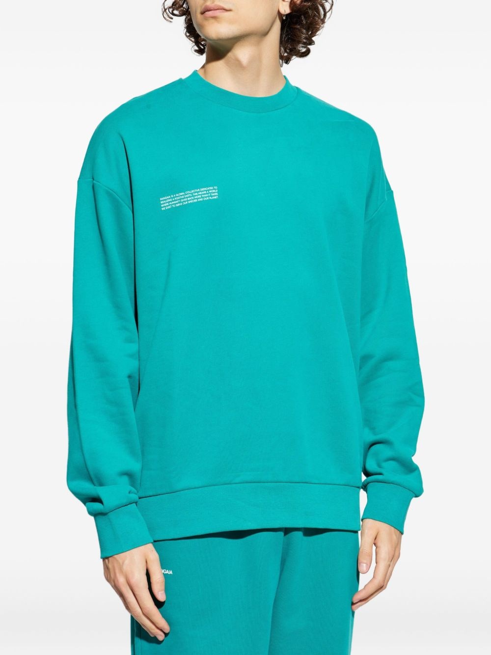crew-neck organic cotton sweatshirt - 3