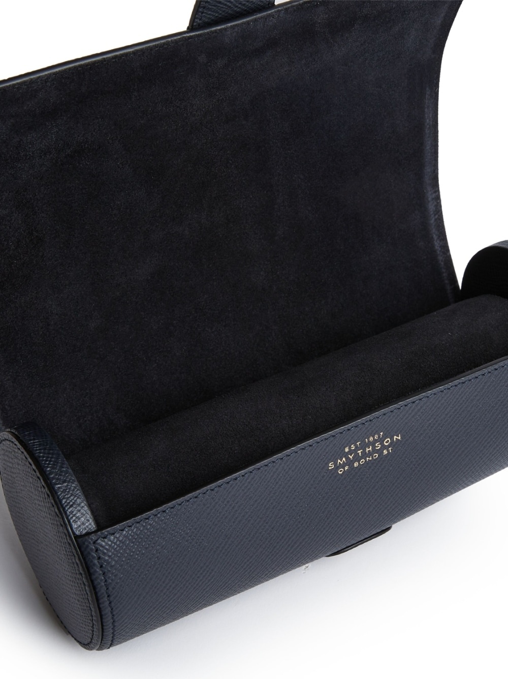 Panama leather 3-watch roll - 4