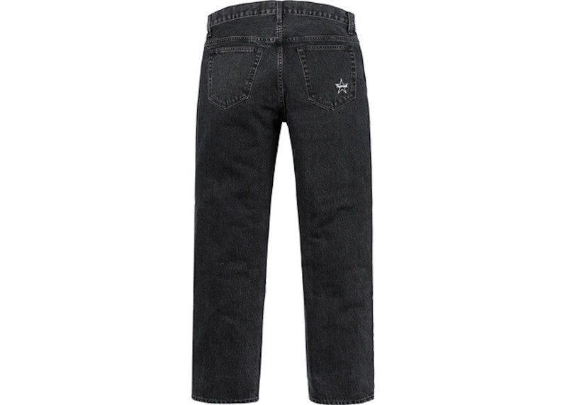 Supreme Supreme Washed Regular Jeans (FW18) Black outlook