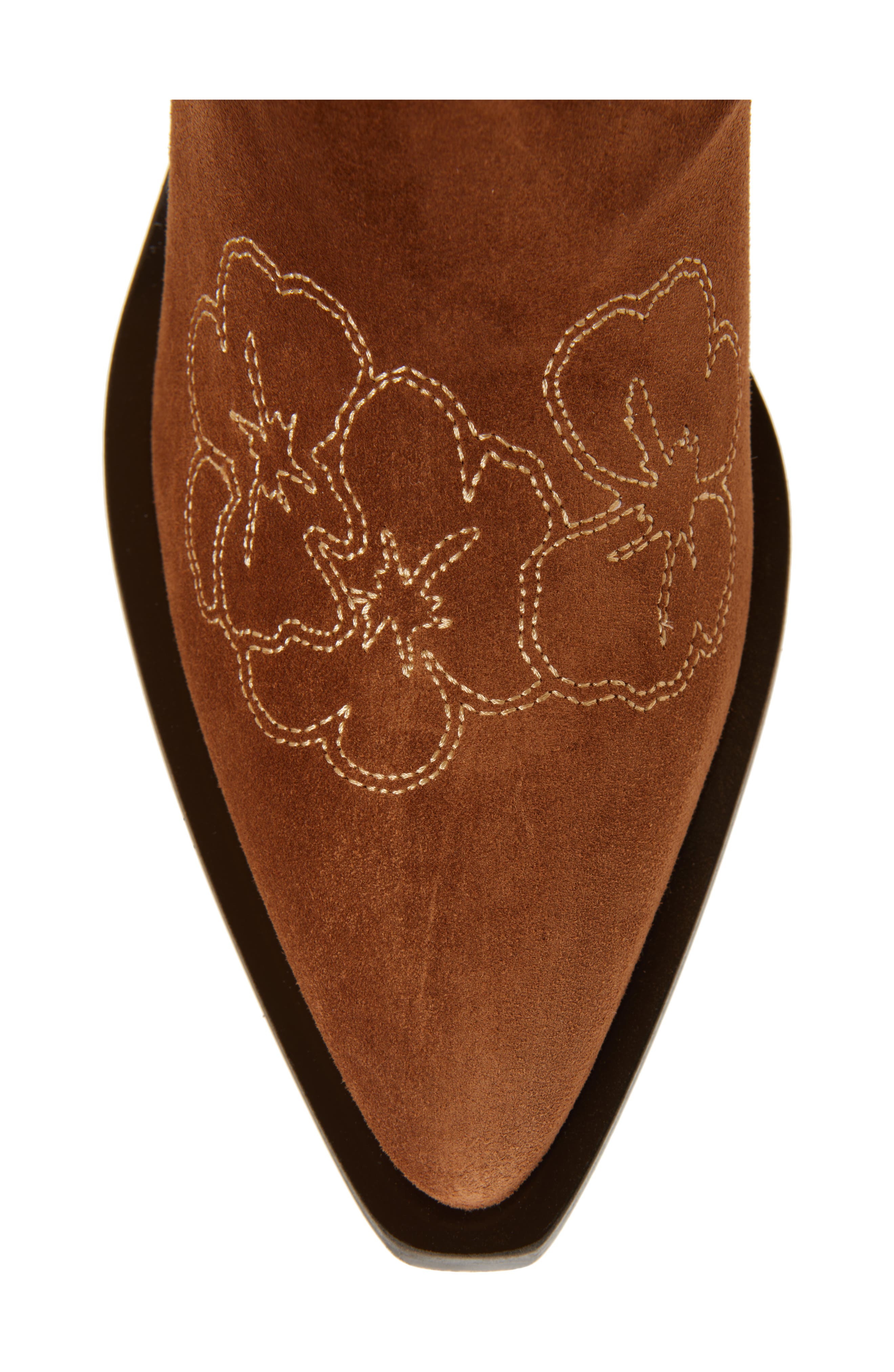Stuart Weitzman Felix Western Boot in Doe/Dark Brown at Nordstrom - 5
