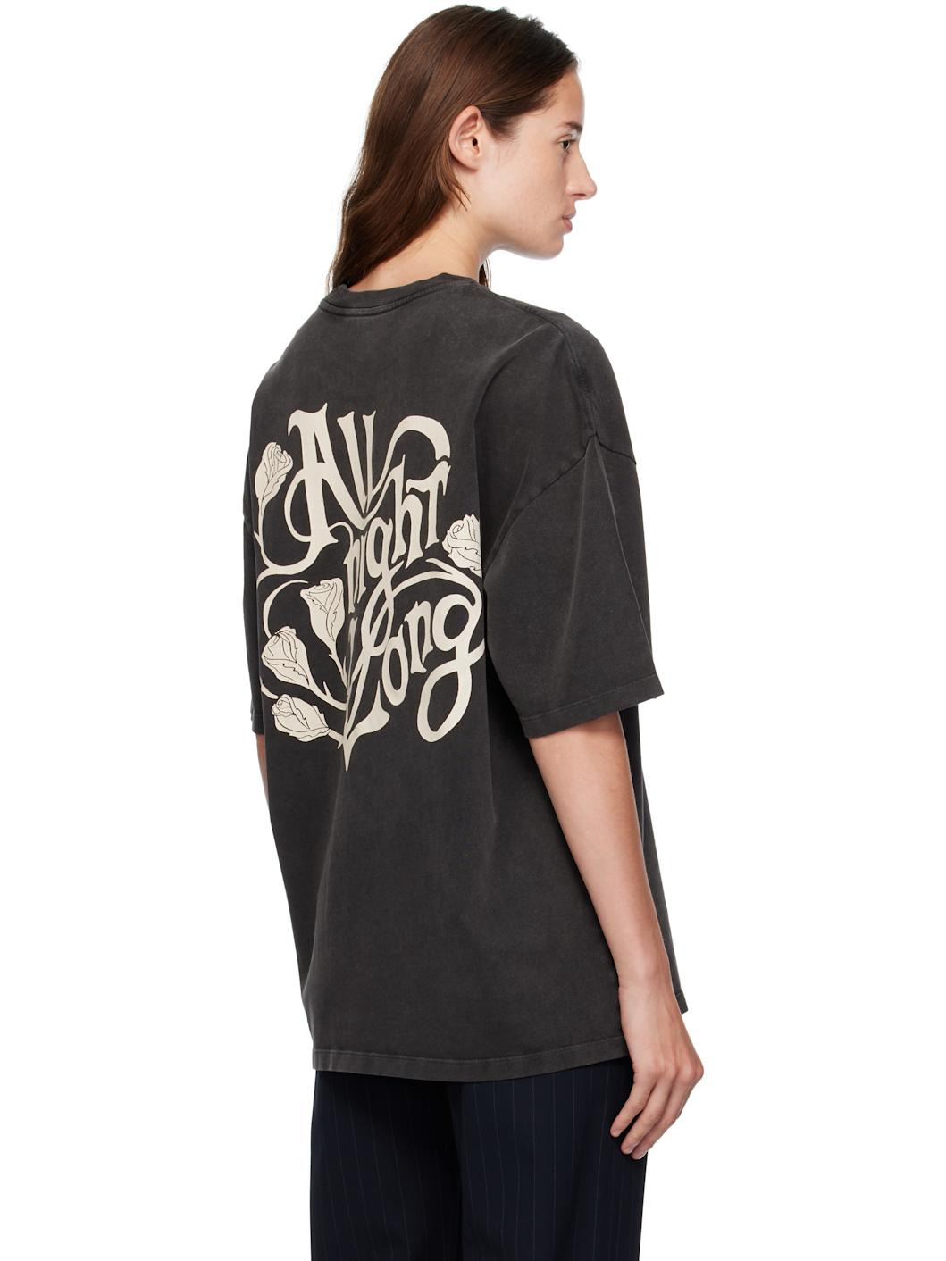 Black 'The Amiris' Oversized T-shirt - 3