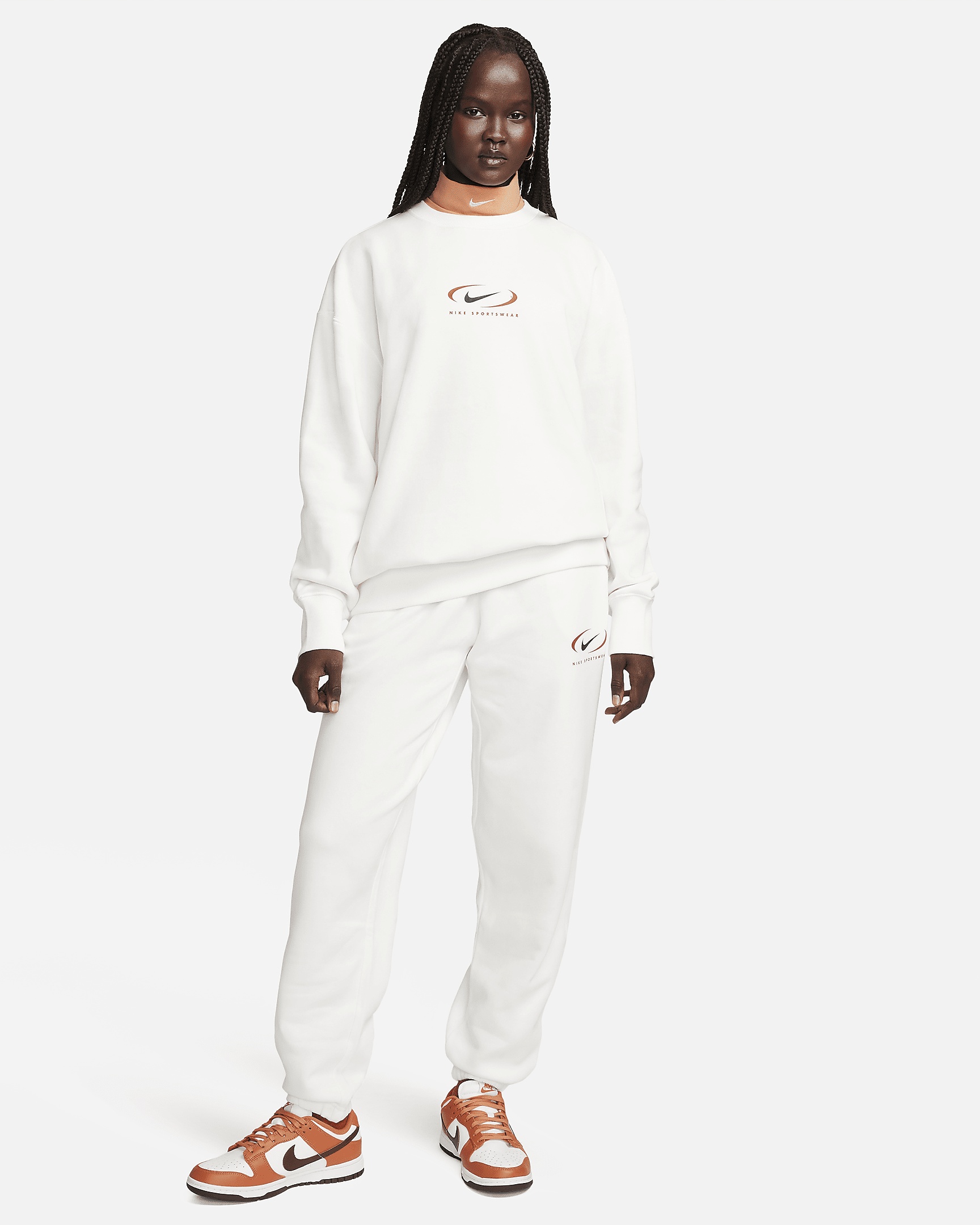 Women's Nike Sportswear Phoenix Fleece Oversized Crew-Neck Sweatshirt - 6