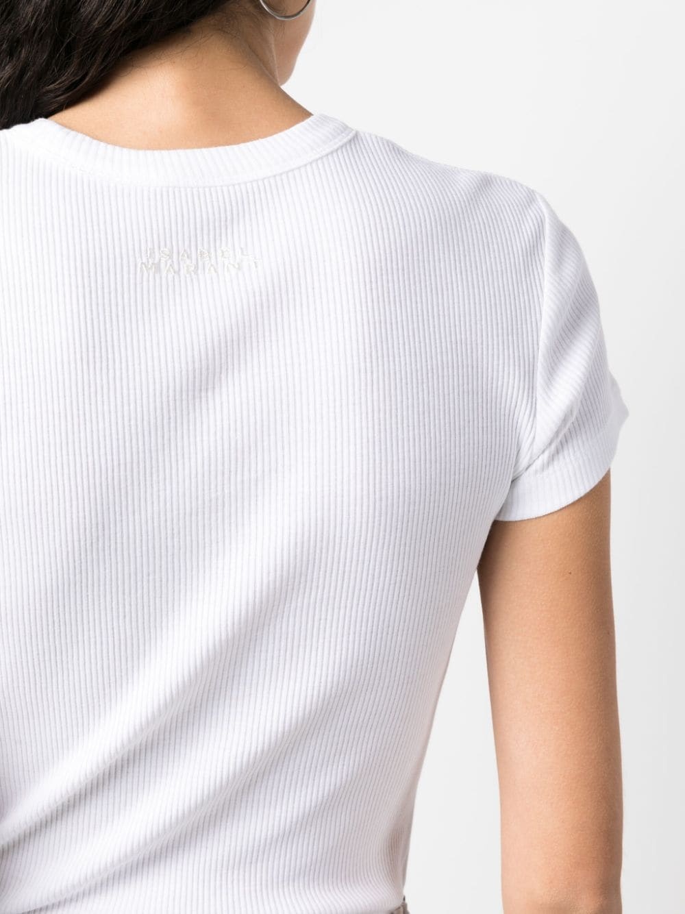 ribbed cotton T-shirt - 5