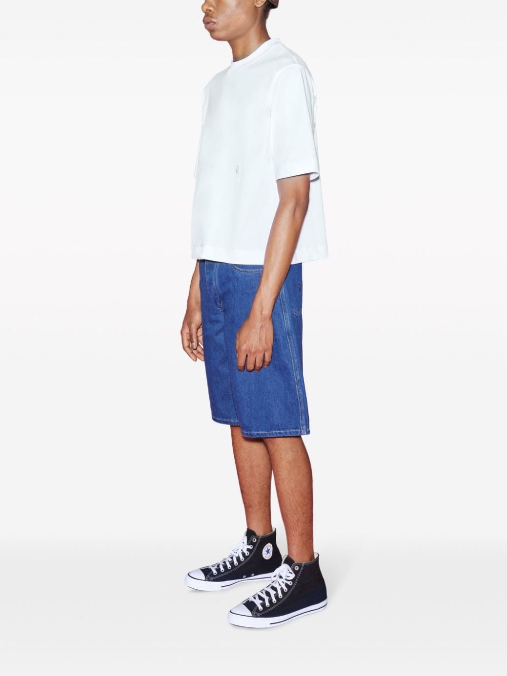 x Violet Getty cropped T-shirt - 4