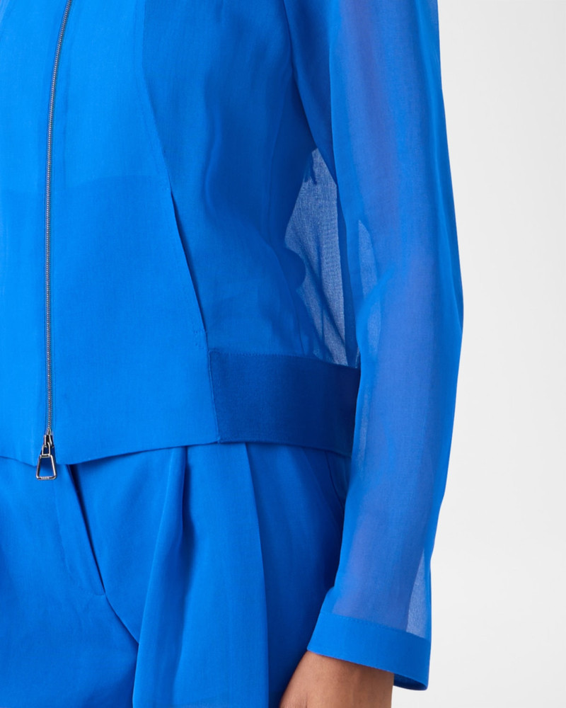 Harina Panama Silk Organza Bomber Jacket 5