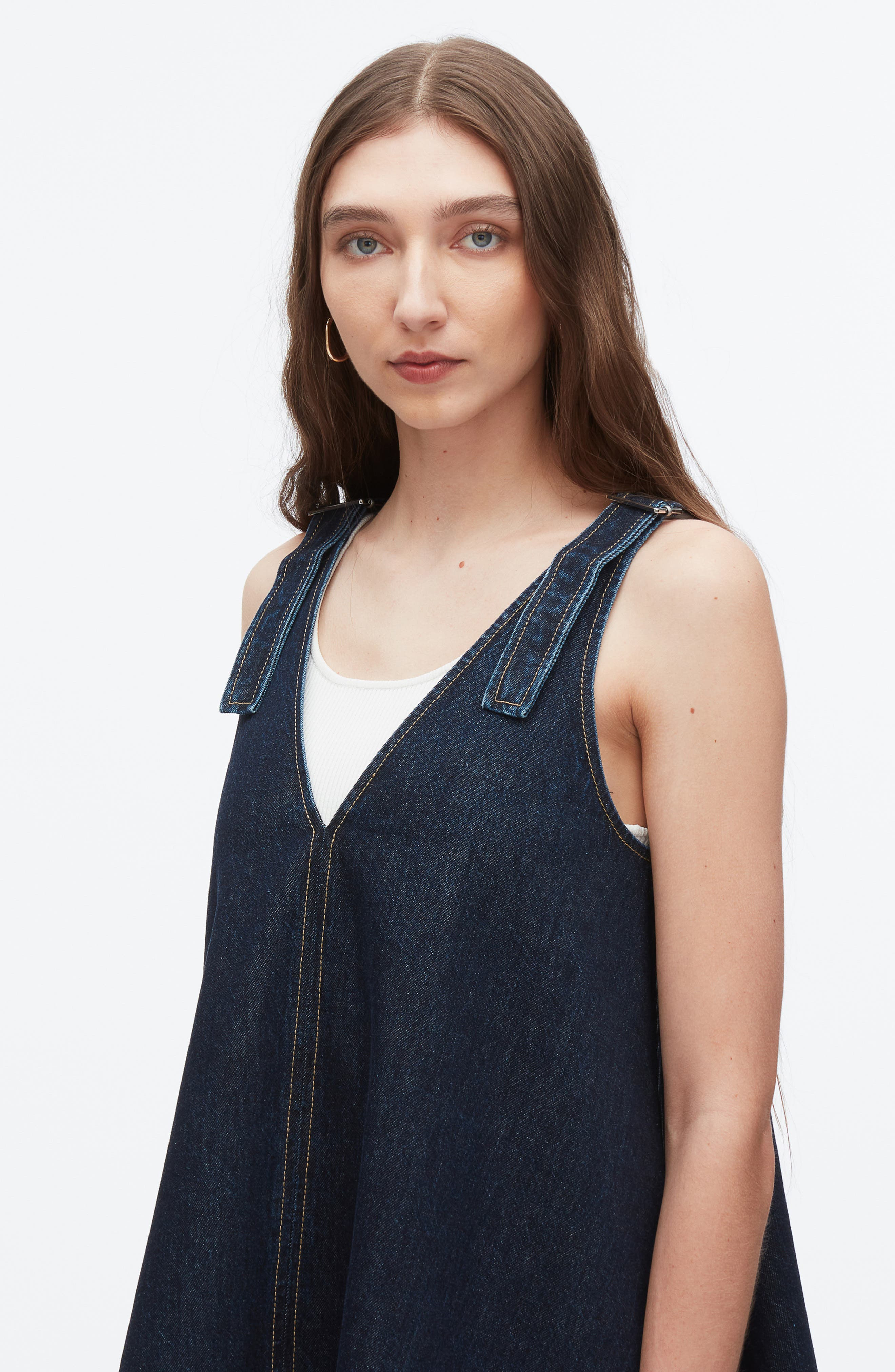 3.1 Phillip Lim Sleeveless Trapeze Minidress in Dark Indigo at Nordstrom - 5
