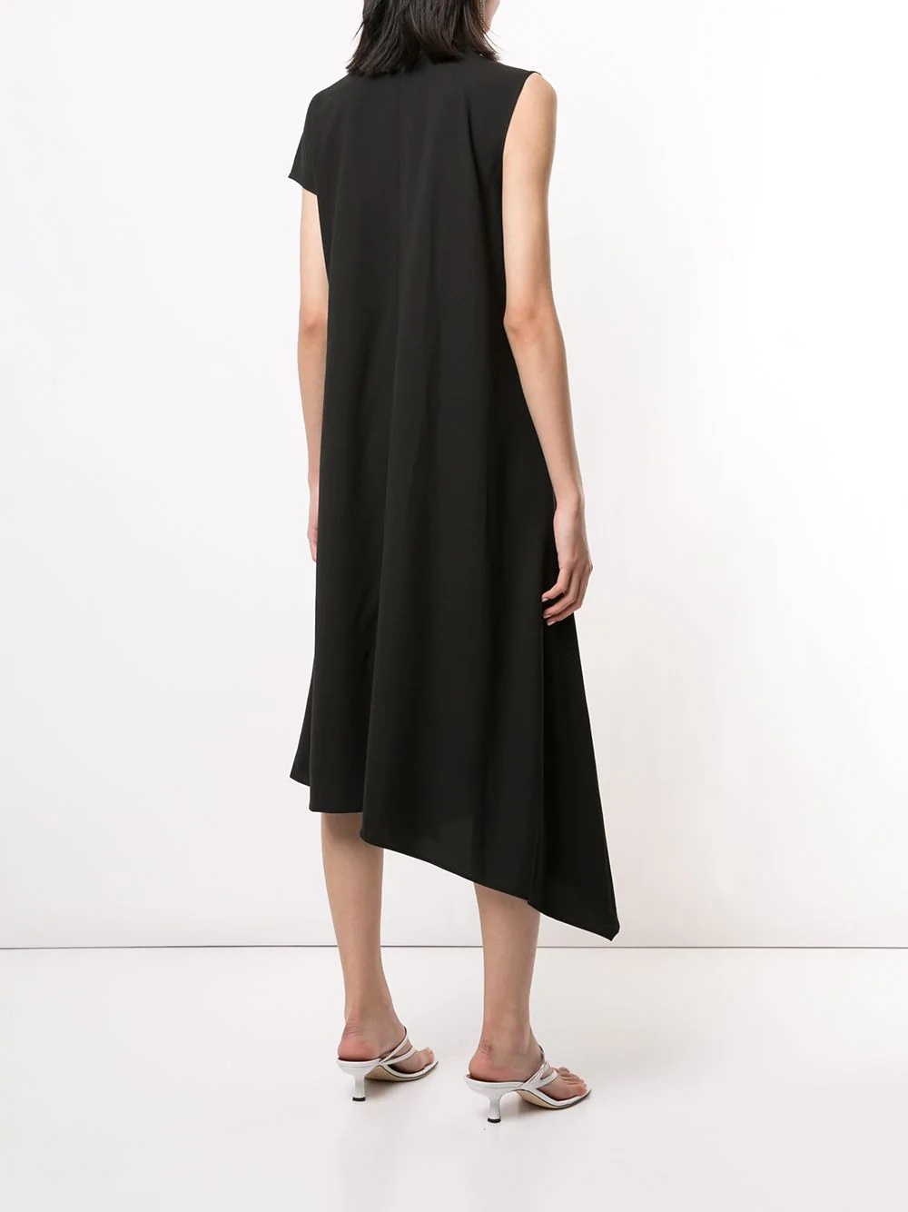 asymmetric sleeve dress - 4