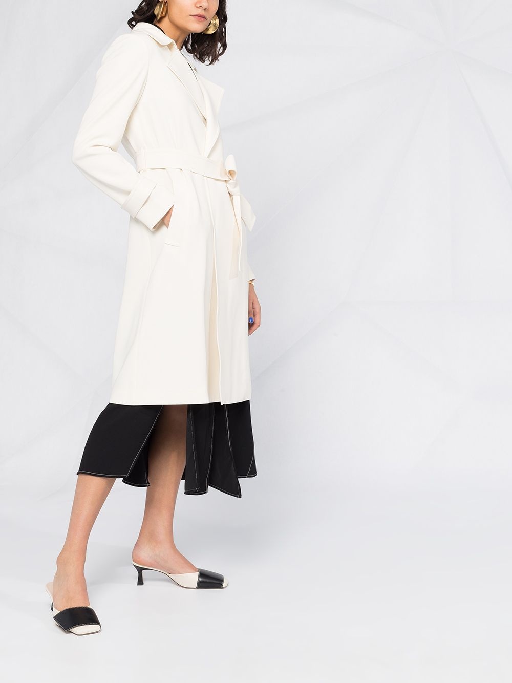 belted trench coat - 6