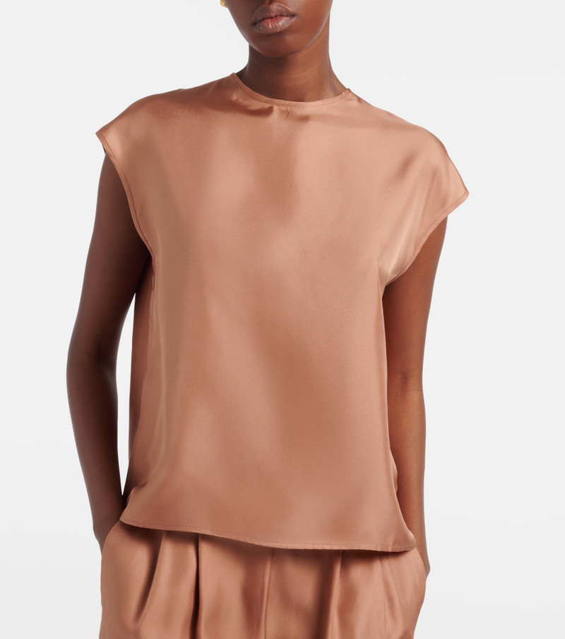 ASCENO Dasha silk twill top outlook