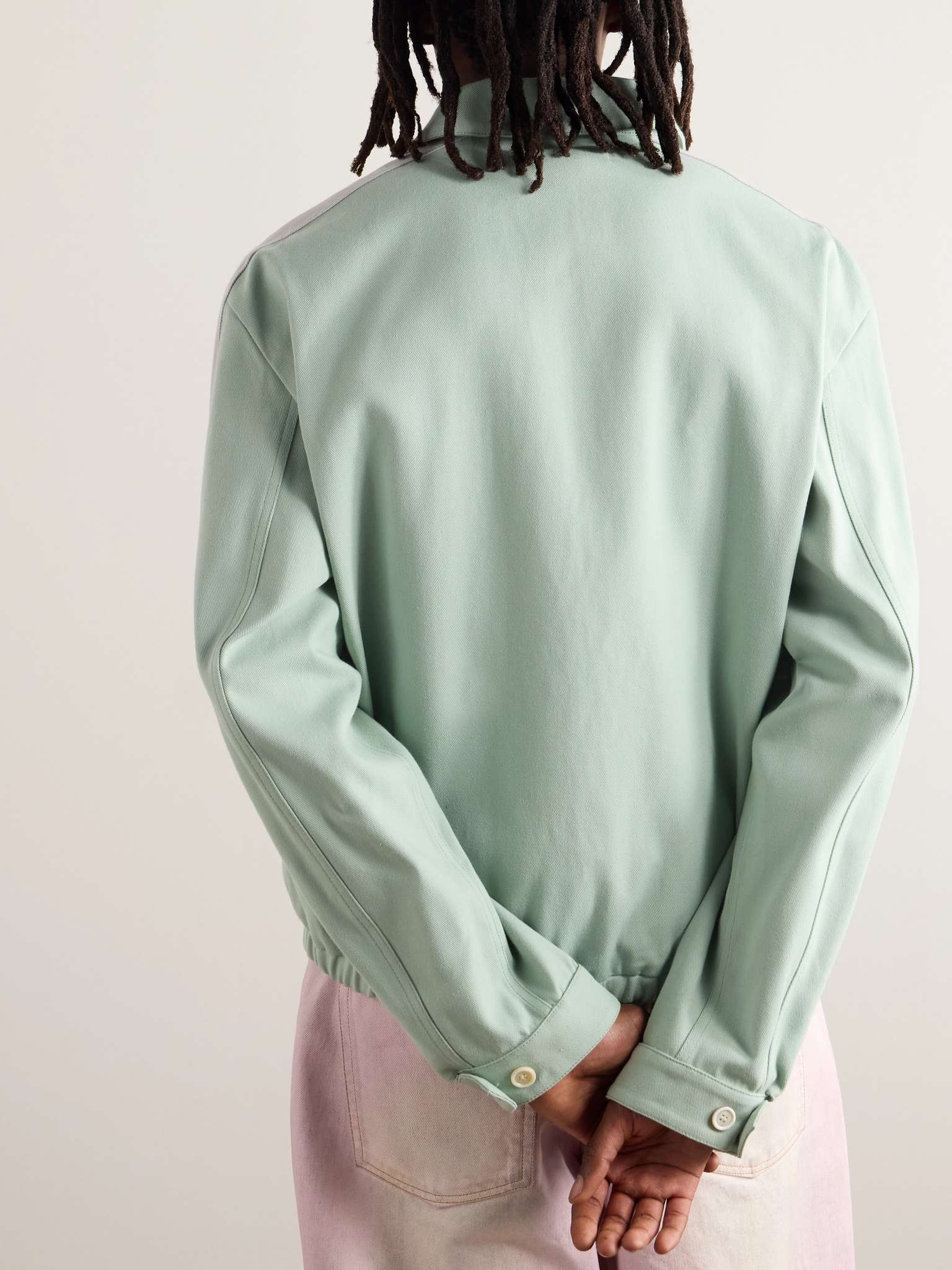 Logo-Appliquéd Cotton-Blend Gabardine Coach Jacket - 5