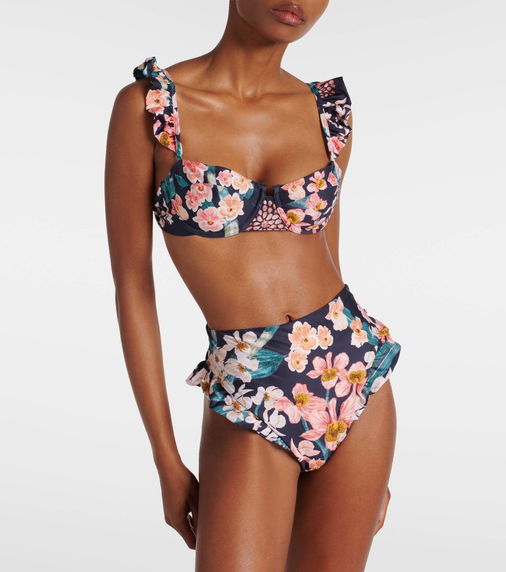 Kiwi Danza floral bikini top - 2