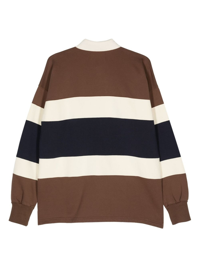 AUTRY striped jersey polo shirt outlook