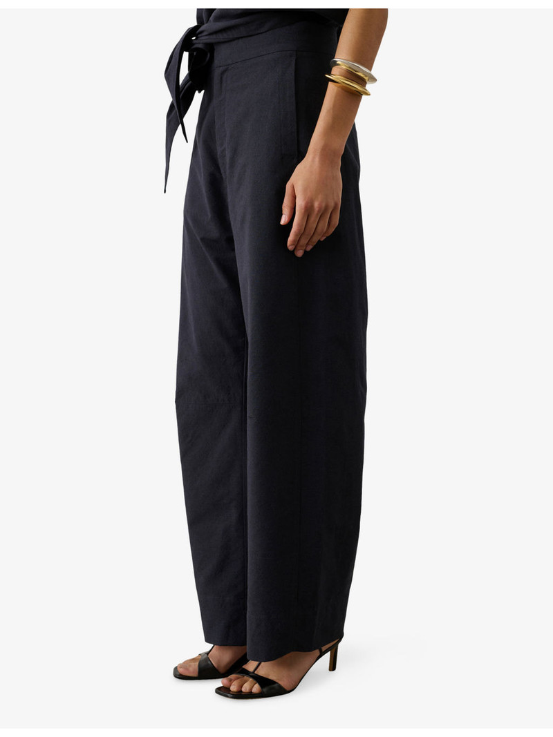 Hawk Straight-Leg High-Rise Crepe Trousers 4