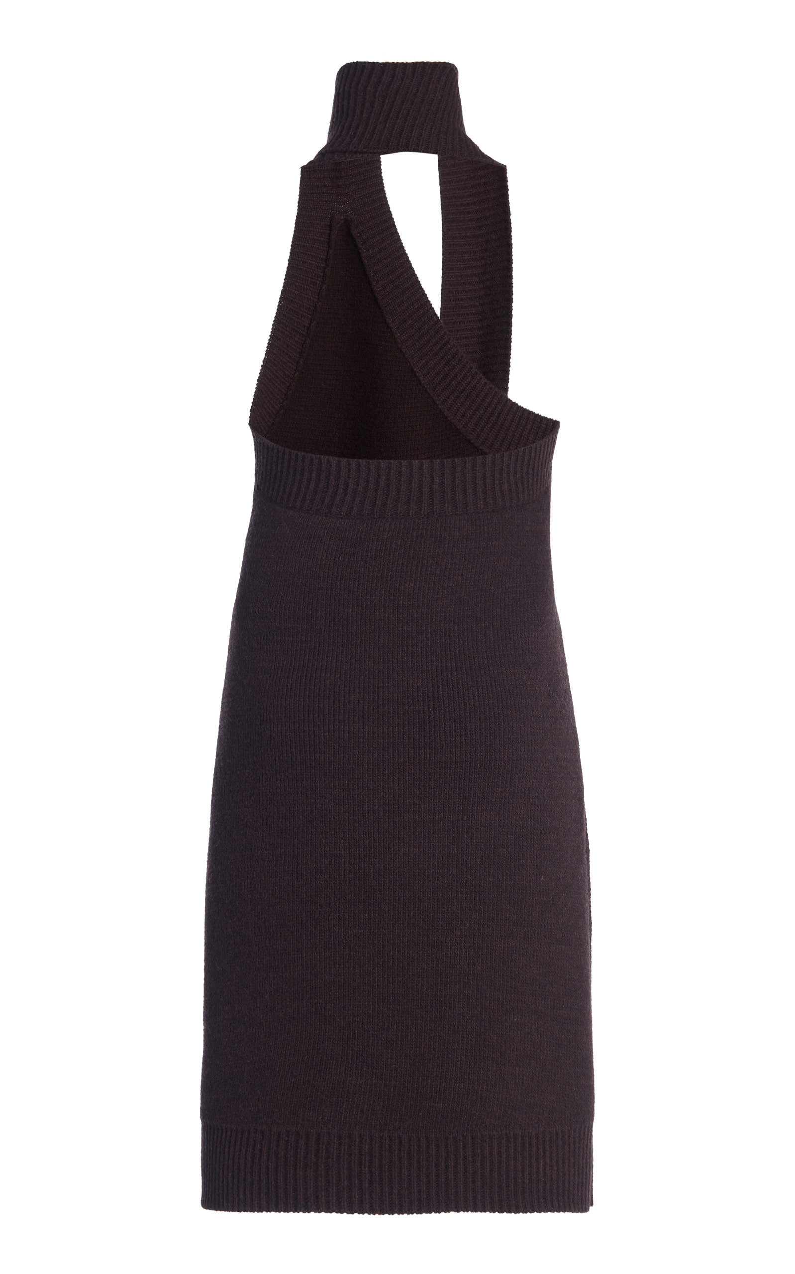 Tasseled Wool-Knit Mini Dress brown - 5