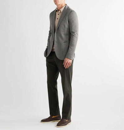 Loro Piana Slim-Fit Unstructured Mélange Cotton-Blend Jersey Blazer outlook