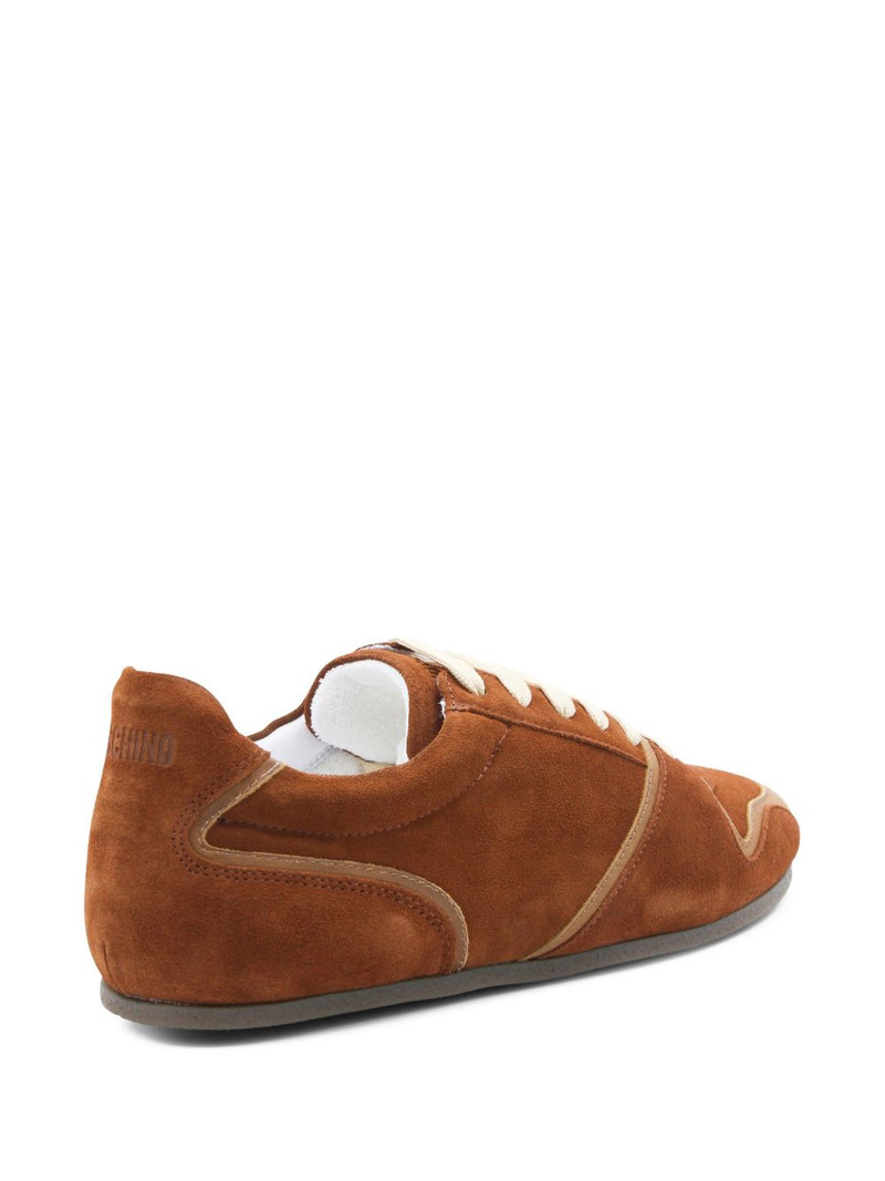 lace-up panelled sneakers 3