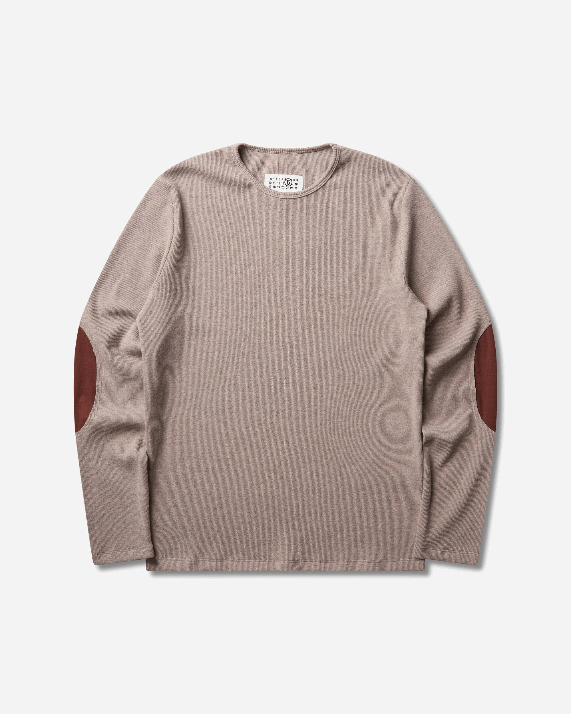 Men's Elbow Patch Sweater Taupe - 1