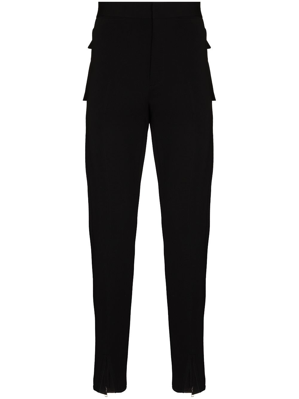 zip-cuff skinny trousers - 1