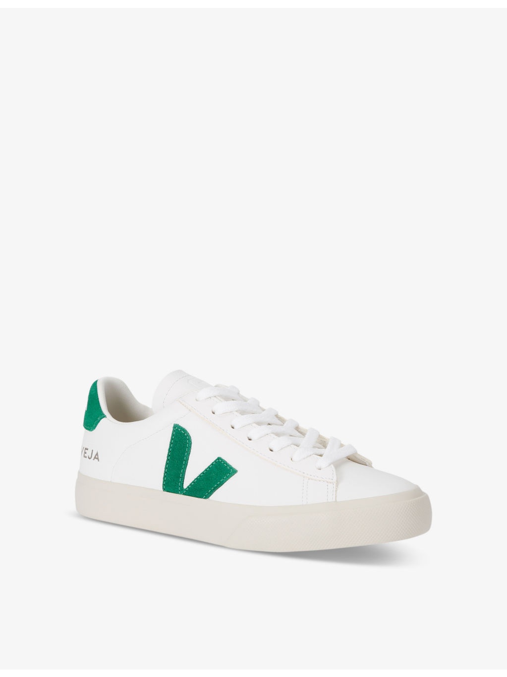 Women's Campo logo-embroidered leather low-top trainers - 3