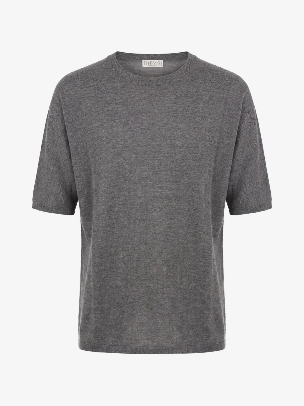 crew-neck cashmere T-shirt - 1