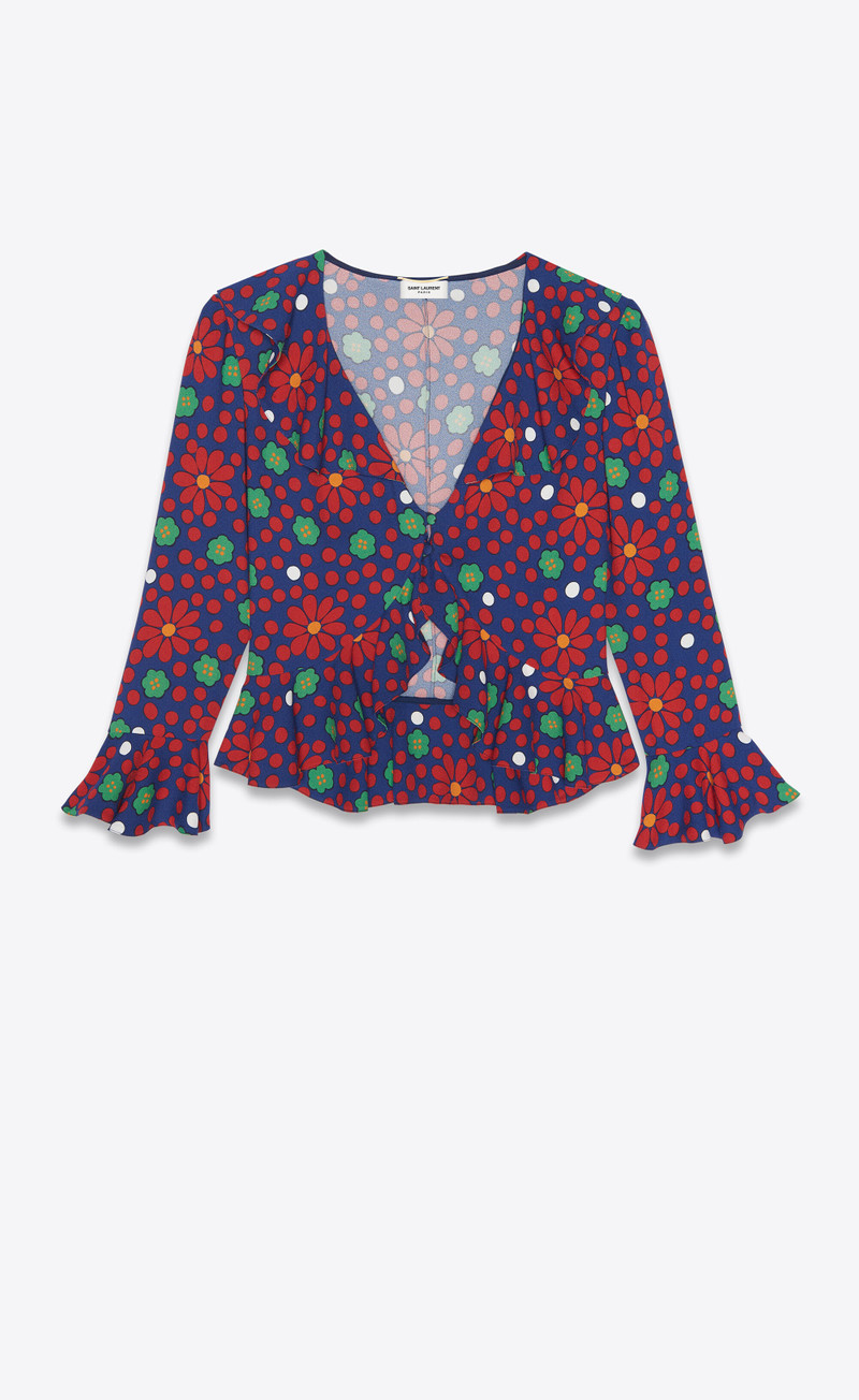 ruffled 블라우스 에 sablé saint laurent - 1