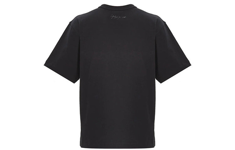 Y-3 Men's Y-3 Alphabet Logo Casual Short Sleeve Black T-Shirt FP8696 outlook