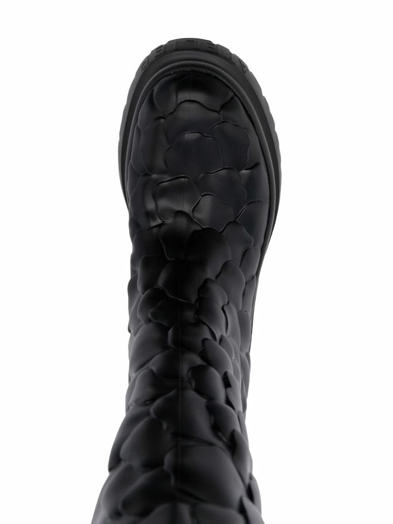 Atelier floral-embossed mid-calf rain boots - 4