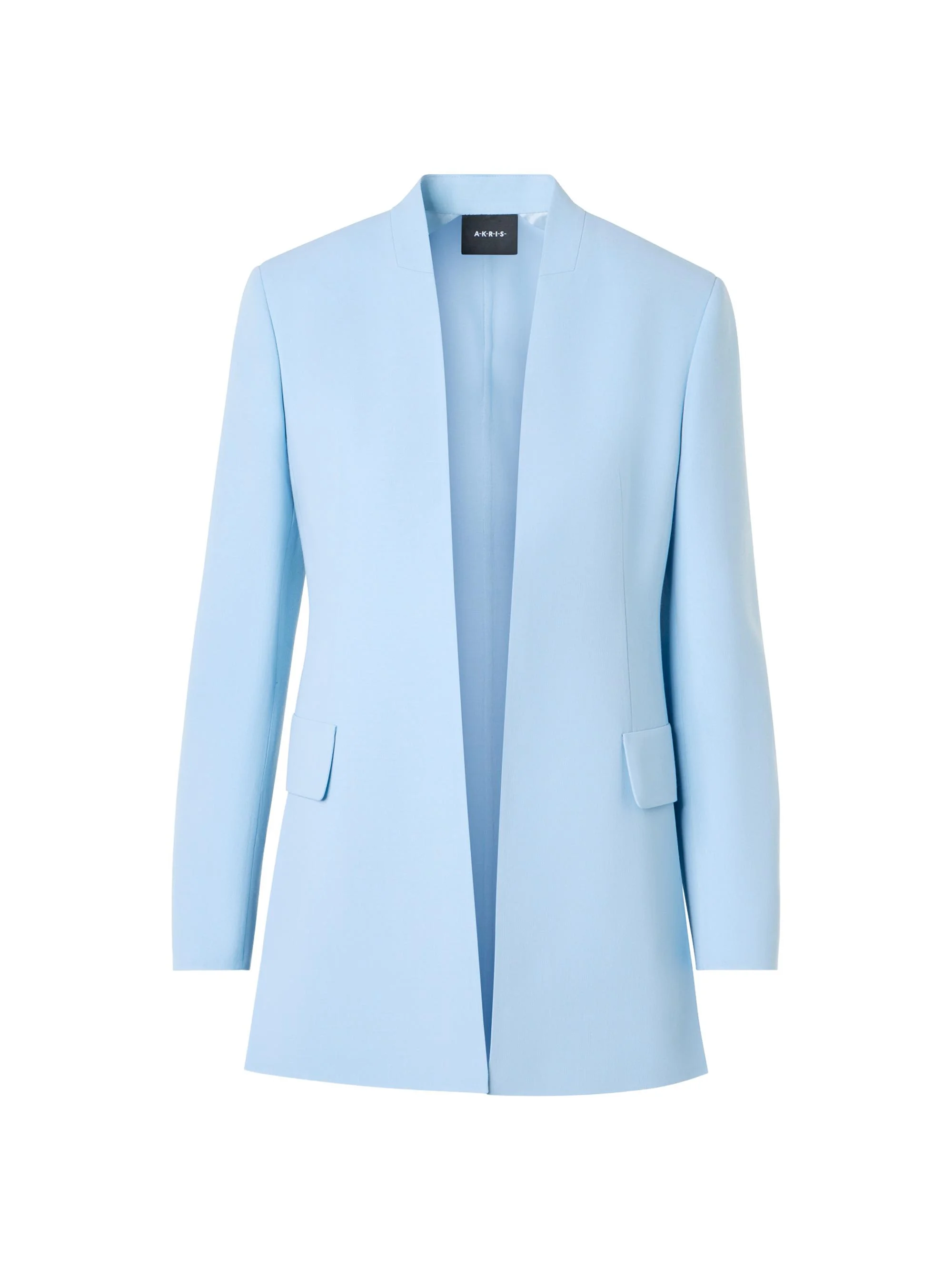 Women's Alvar Double-Face Wool Blazer - Powder Blue - 1