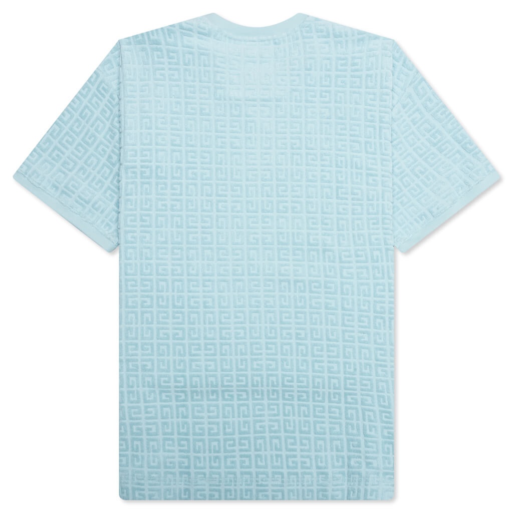 4G COTTON TOWELLING T-SHIRT - SKY BLUE - 2