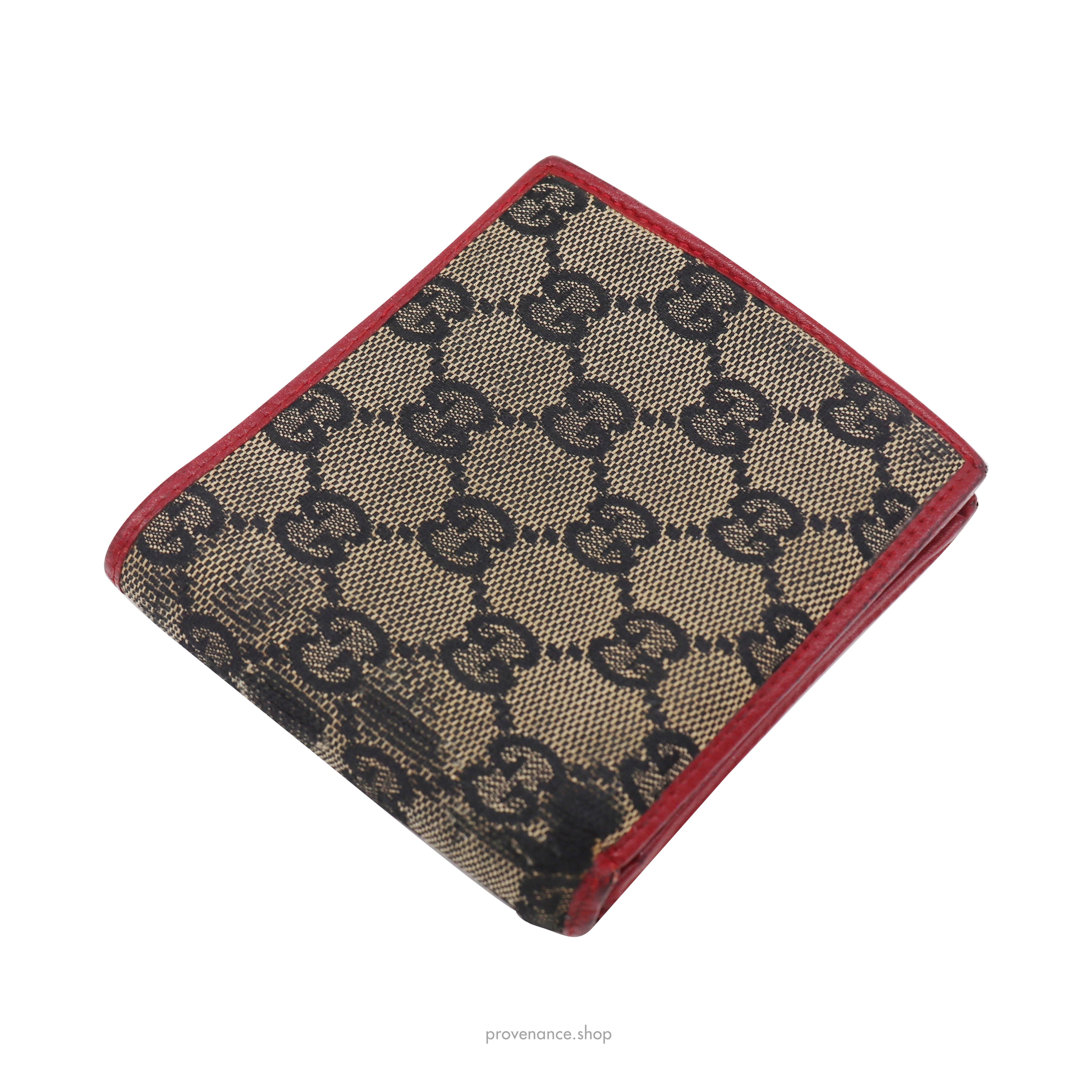 Gucci GG Canvas Bifold Wallet - Red - 3