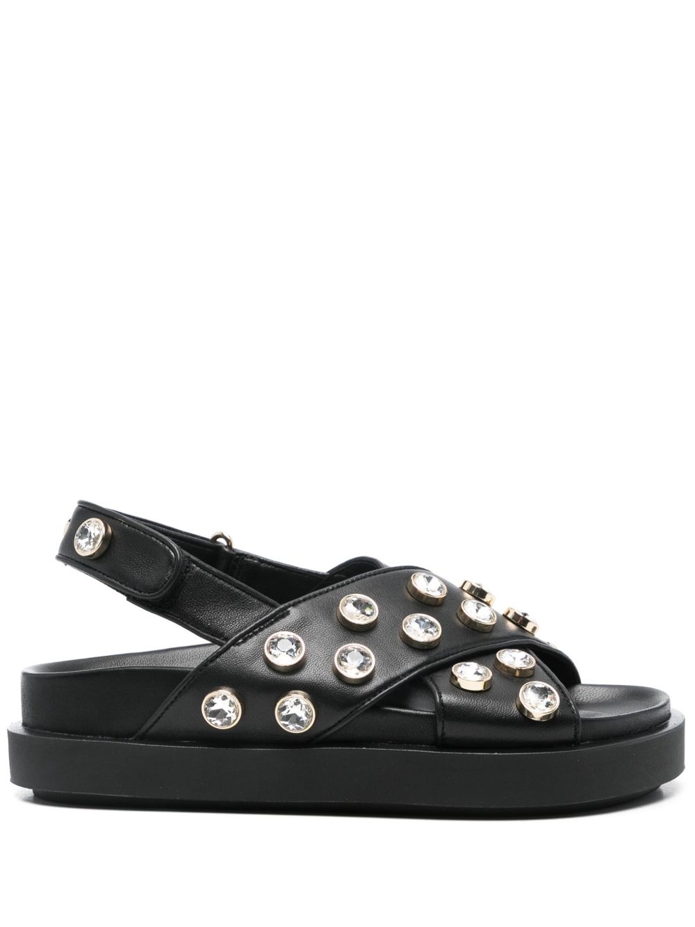 crystal-embellished sandals - 1