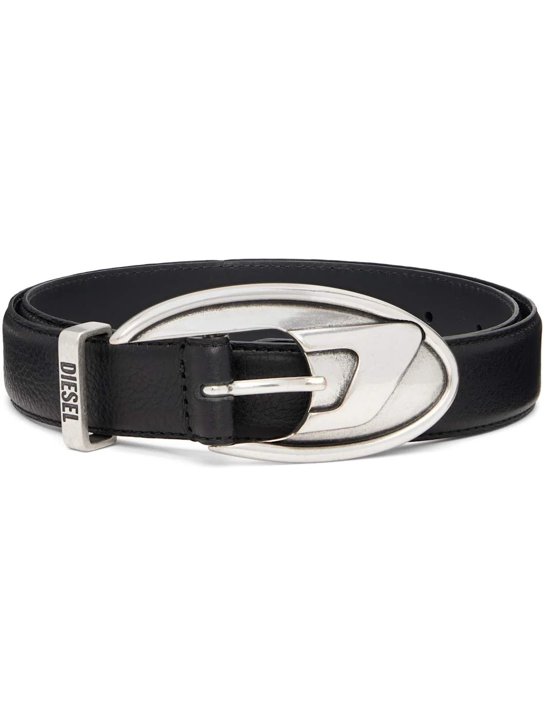 Black 3cm Bonded Leather Belt - 1
