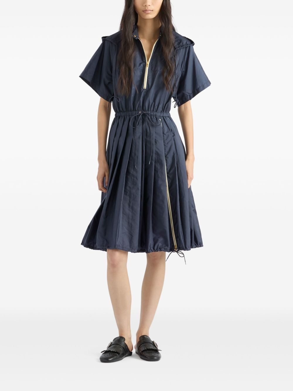 Re-Nylon zip-up utility dress - 2