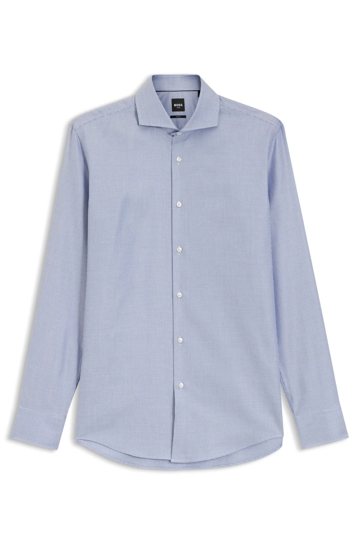 WRINKLE-RESISTANT SLIM-FIT SHIRT IN A COTTON BLEND - 1