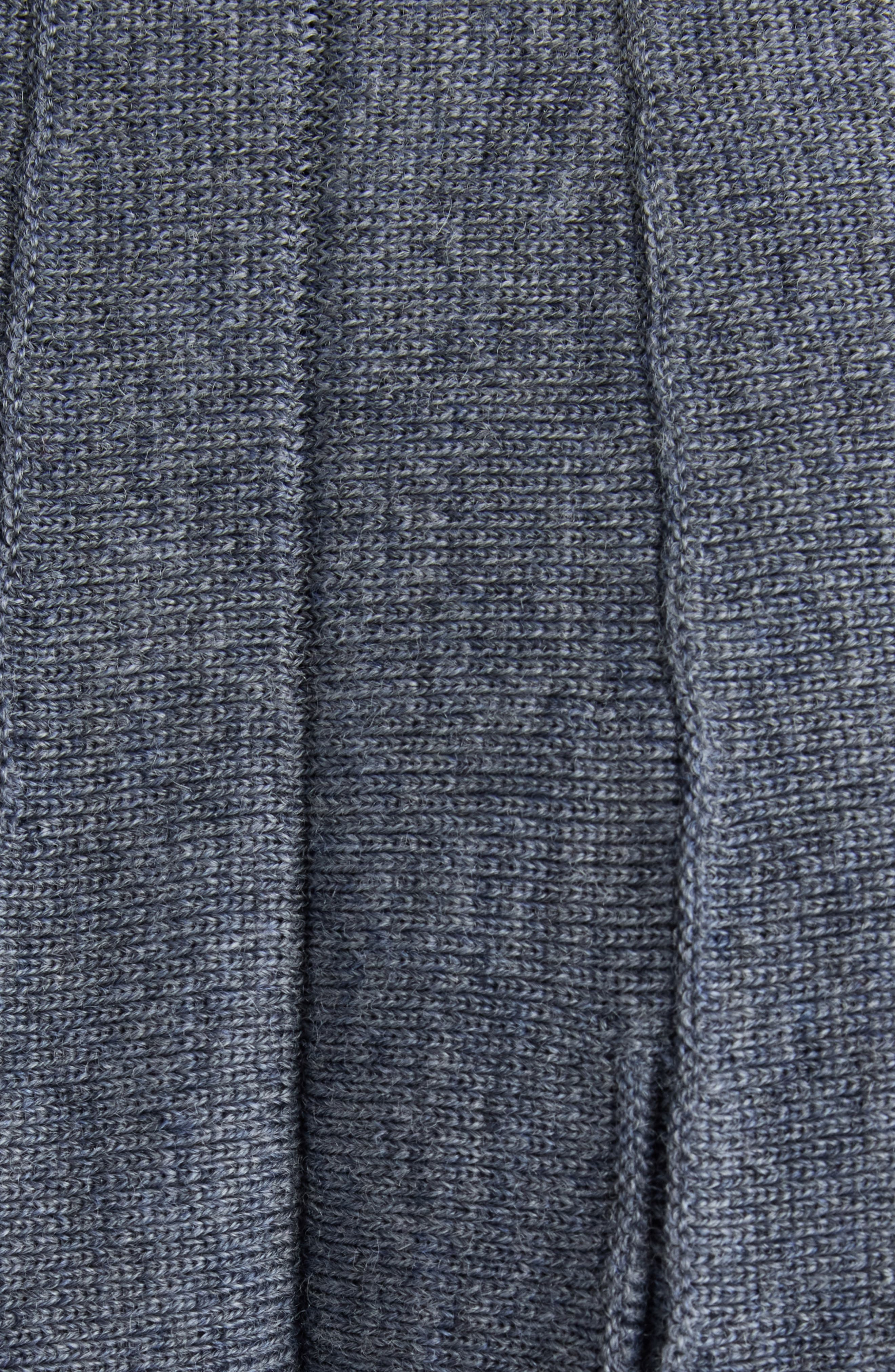 Balenciaga Pleated Wool Skirt in 1167 Heather Grey at Nordstrom - 6
