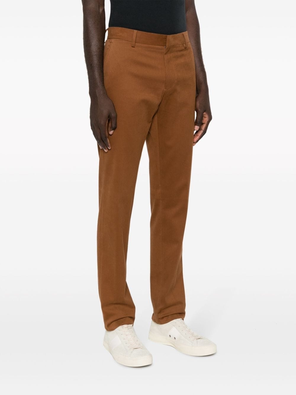 stretch-cotton straight-leg chinos - 3