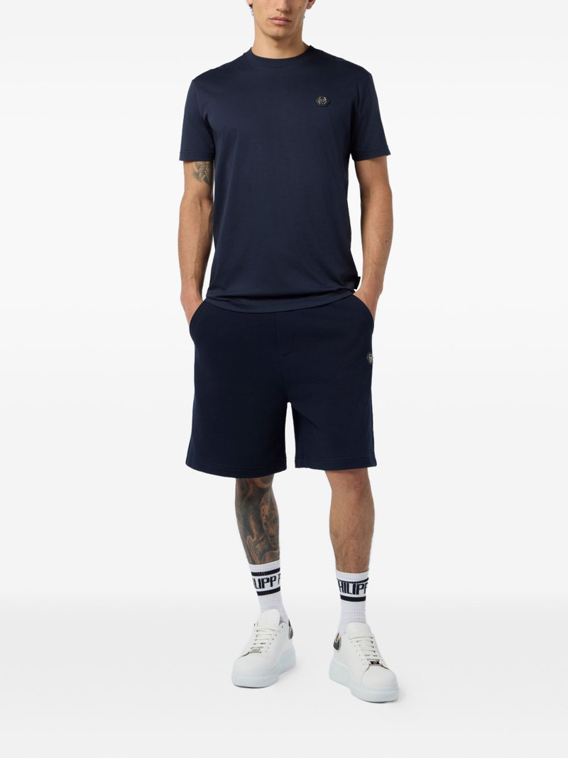 PHILIPP PLEIN round-neck logo-appliqué T-shirt outlook