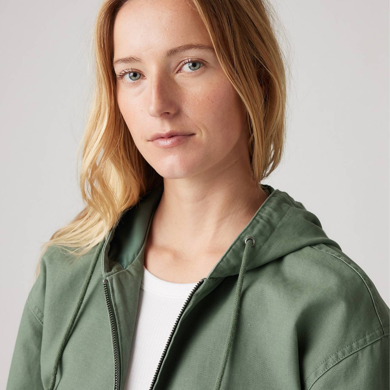 RELAXED HOODED BOMBER JACKET - 4