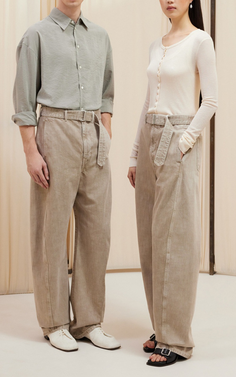 値下げ不可 LEMAIRE S TWISTED BELTED PANTS Twisted Belted Pants in Black – SVRN