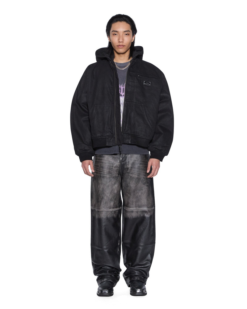 Ksubi SIN CITY PLATED WAXED JACKET BLACK outlook