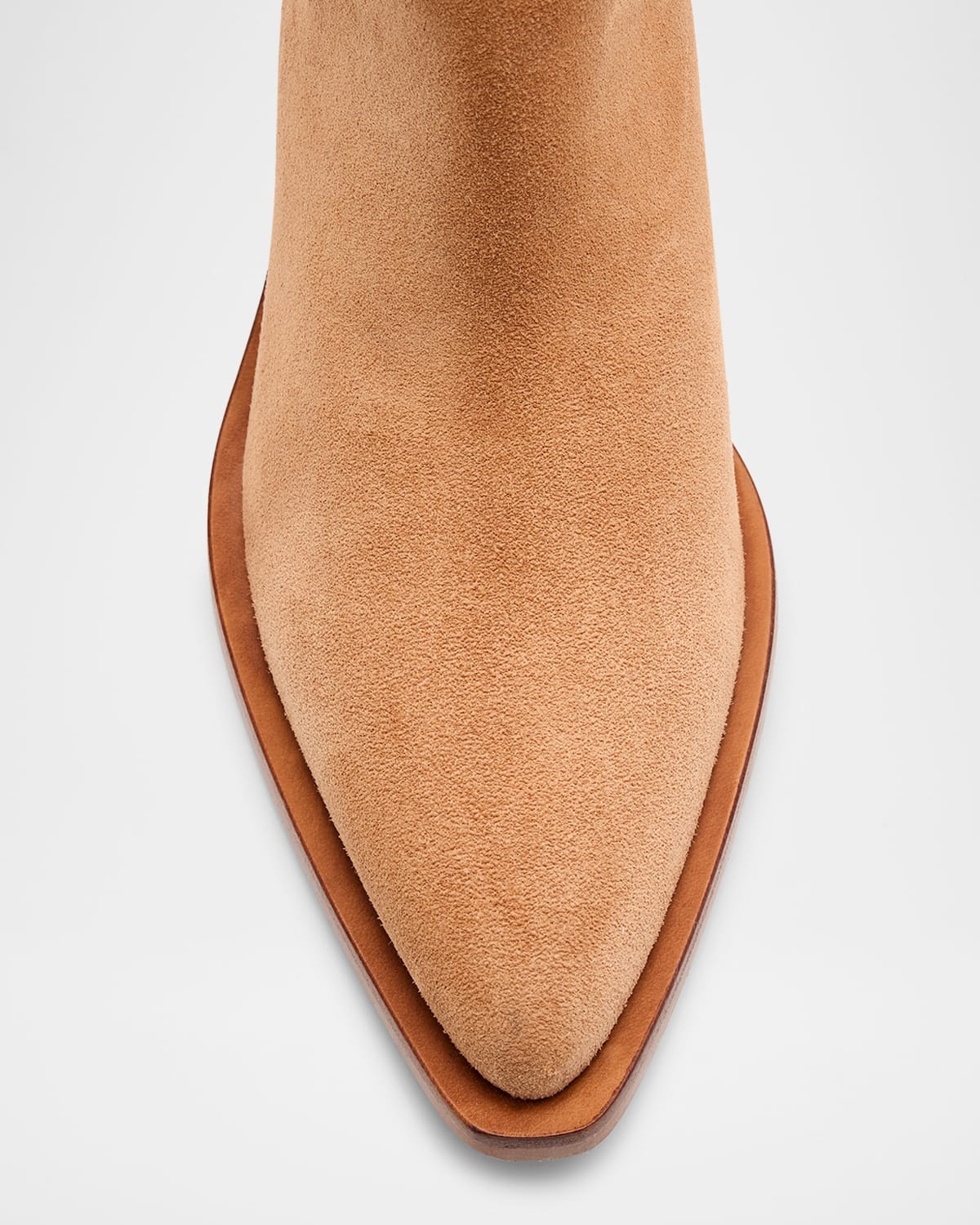 Maven Suede Buckle Western Booties - 5
